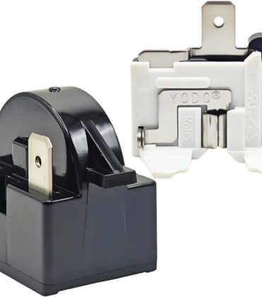 1 Pack QP2-4.7 QP2-4R7 4.7 Ohm Refrigerator 1 Pin PTC Start/Starter Relay Refrigerator Overload Protector Fits Whirlpool Frigidaire Kenmore and Most Mini Fridges and Coolers